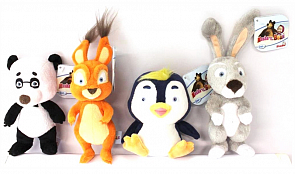 Плюшевая игрушка-погремушка «Маша и Медведь», 4 вида (Simba, 9301495)